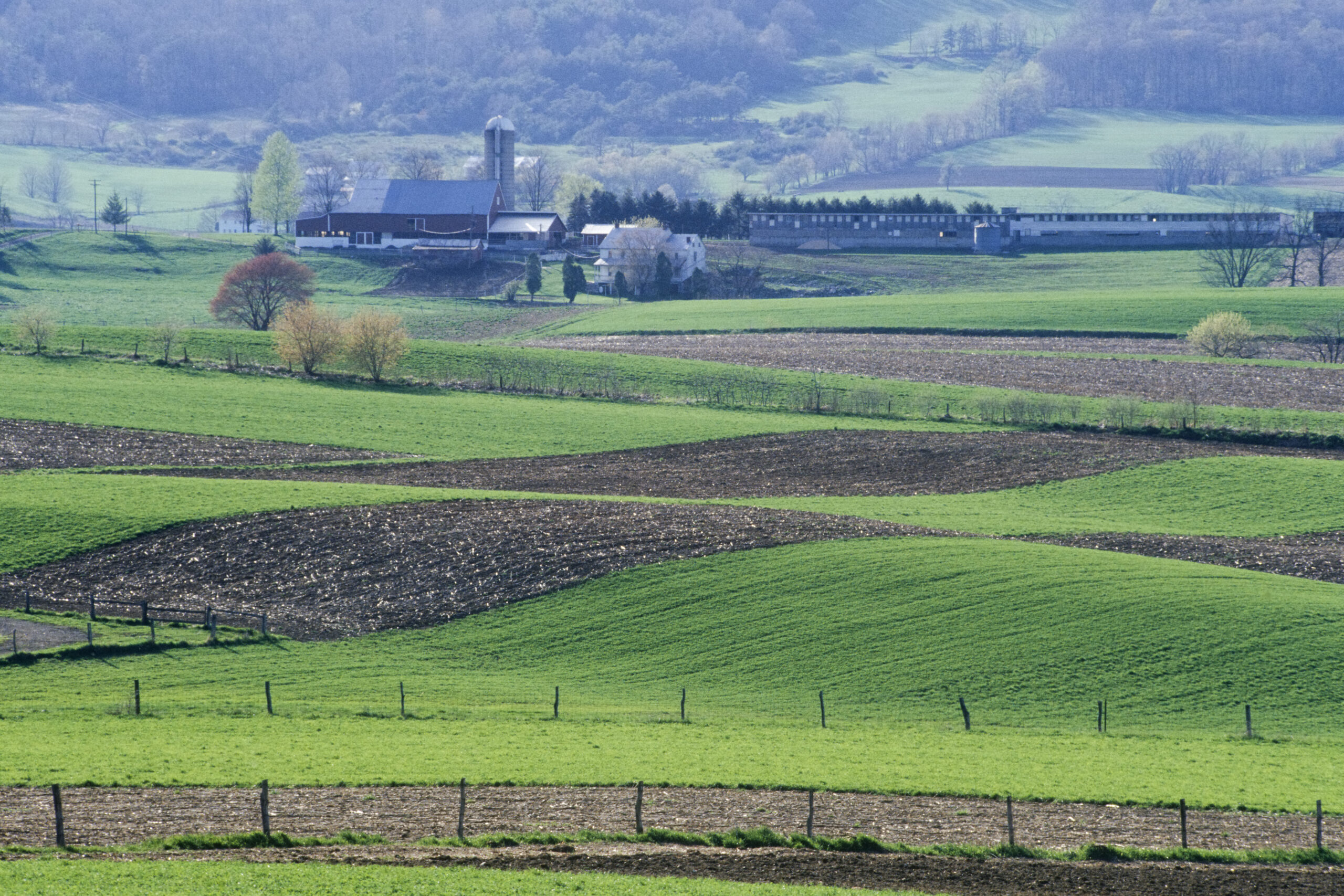 Amish farmland and countryside