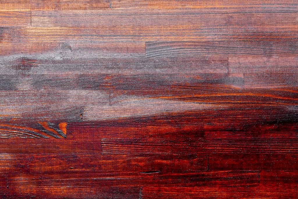 Wood stained very dark