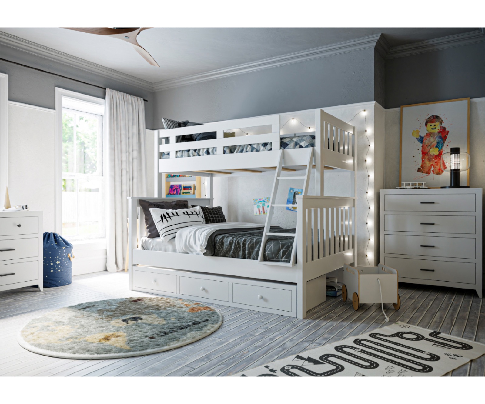 Solid wood children's bedroom furniture